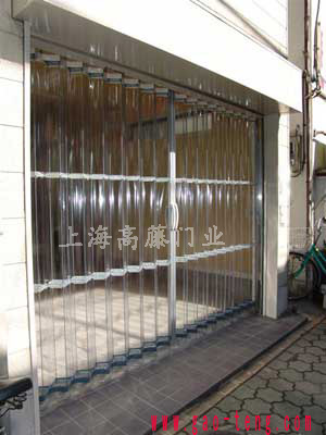 防靜電超透明平移pvc折疊門