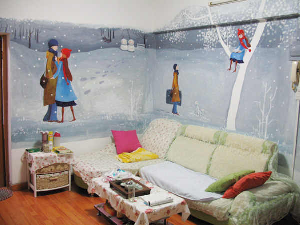 沈陽塞納家園手繪墻畫155