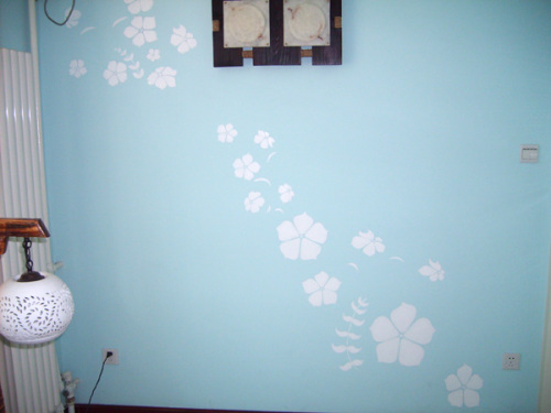 沈陽江南水鄉手繪墻畫156