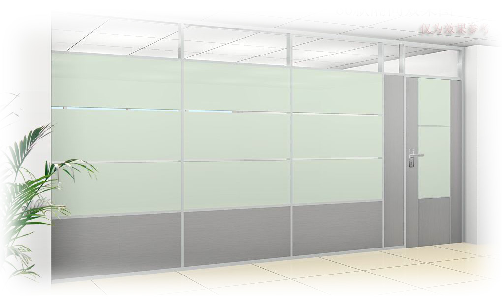 沈陽磨砂玻璃隔斷