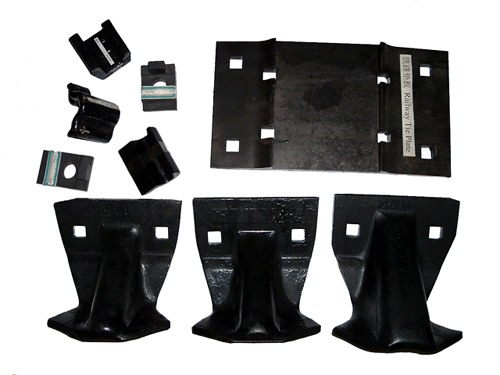 鐵墊板、彈條、軌距尺