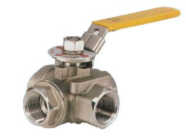 三通手動螺紋球閥