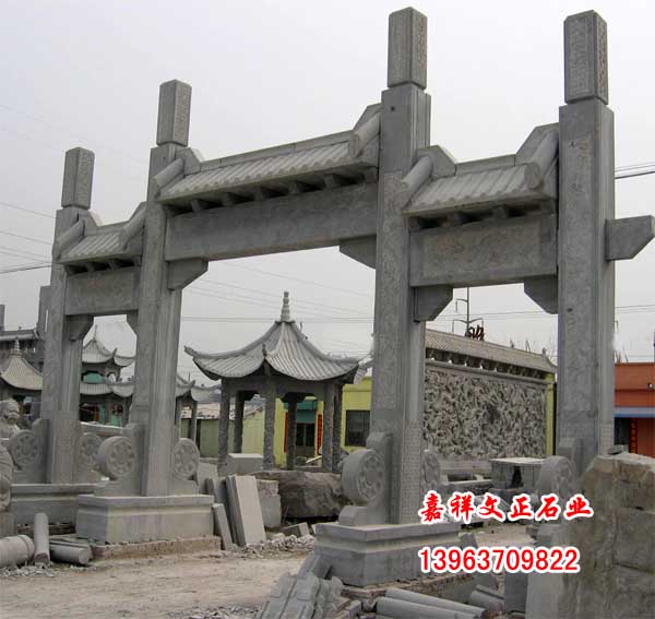 石雕牌坊，牌樓，石牌樓，石牌坊，石門,山門