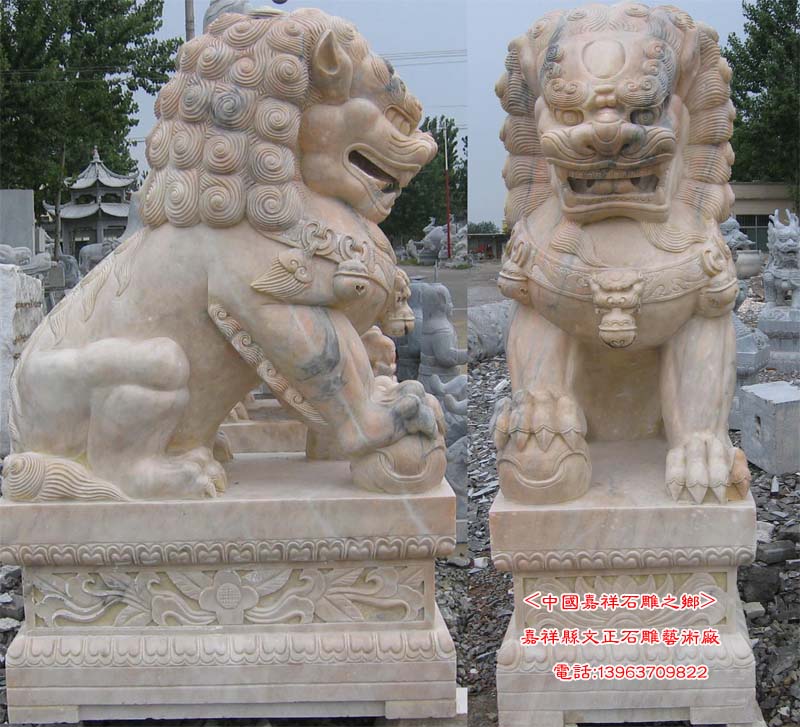 石獅子，石牛，大象，石雕馬，石金錢龜