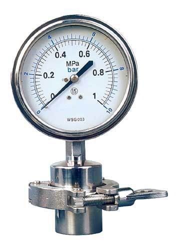 60MM卡箍式衛生型隔膜壓力表
