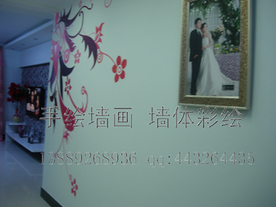 盤錦手繪墻畫-028