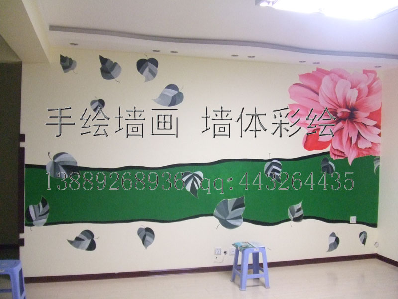 賓館手繪壁紙-051