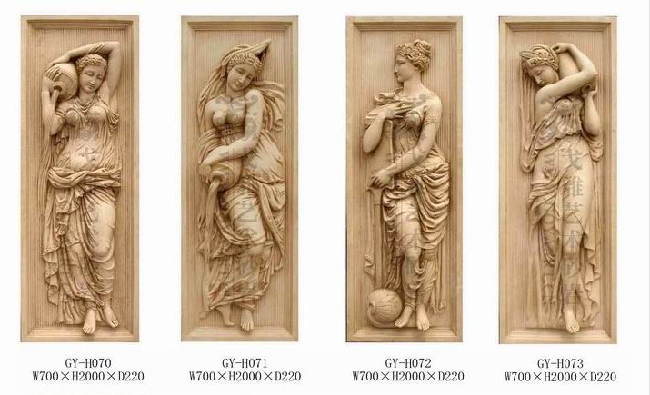 戈雅砂巖浴女浮雕