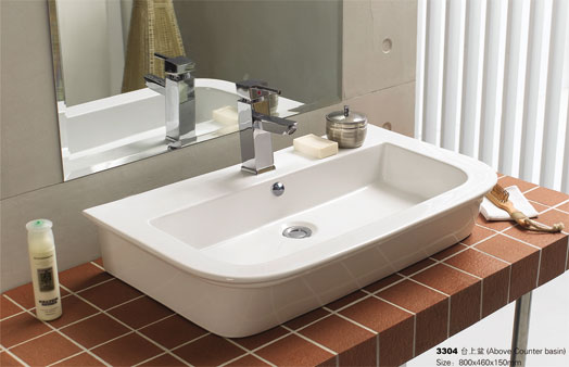臺上洗臉盆