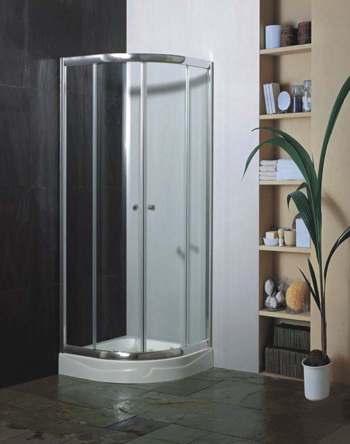 簡易淋浴房-諾樂衛浴廠家直銷扇型淋浴房YL-06