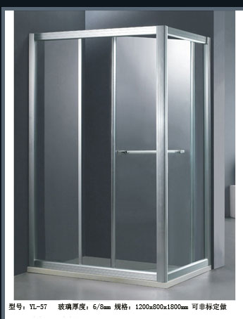 浴室隔斷、全剛化玻璃YL-57