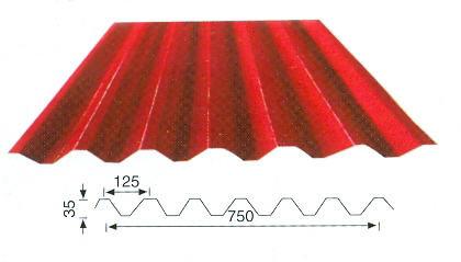 彩色壓型鋼板，壓型鋼板，彩鋼板