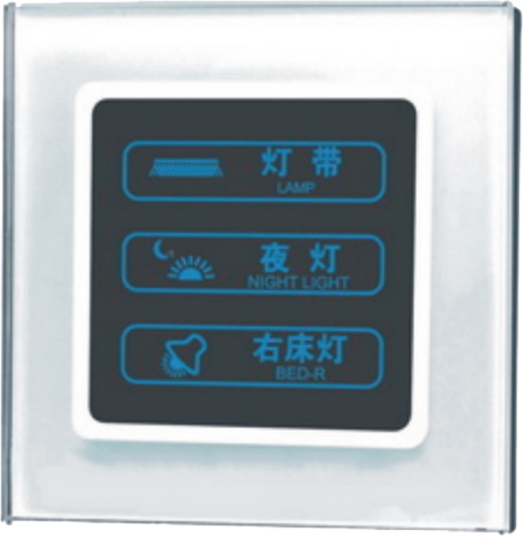 三位觸摸開關 /門鈴房號開關/液晶觸摸門鈴開關