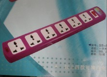 中天插排五位一開帶過載保護