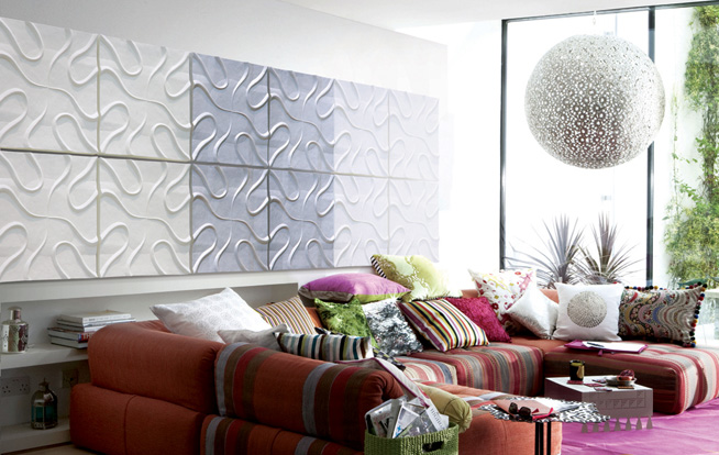 環保裝飾材料魔塊彩雕背景墻