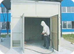 噴砂房，噴涂房，青島噴砂房，青島鑄一機械生產噴砂房