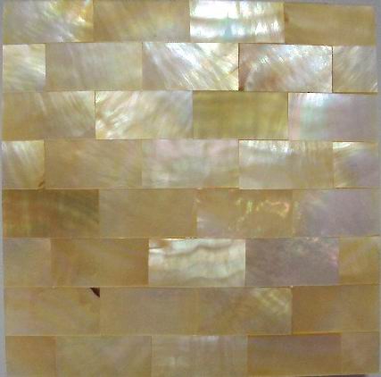 天然黃蝶貝殼馬賽克/裝飾板M03-010