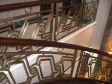 供應銅護欄、玻璃夾花