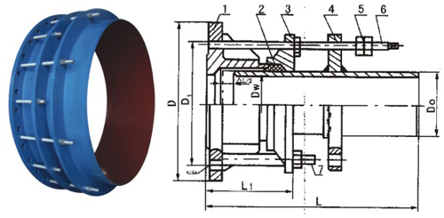 VSSJA-1（BF)型單法蘭限位伸縮接頭