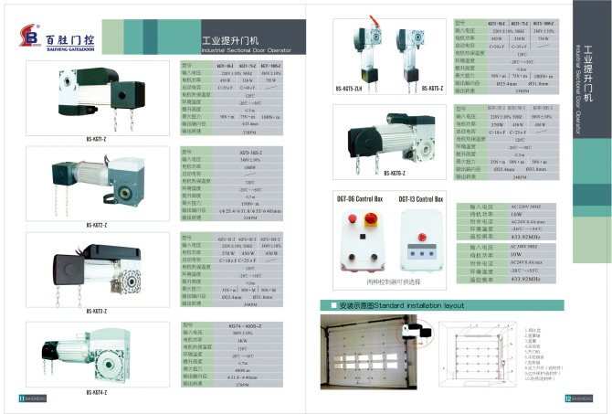 沈陽百勝道閘/車庫門機/工業門機