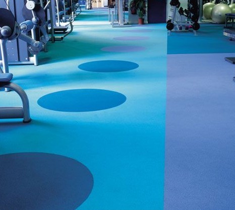 奈思威健身房地板吸音性能極佳(17dB)、腳感舒適