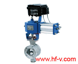 法蘭V型調節(jié)球閥