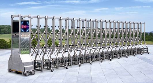 安徽伸縮門、合肥定做伸縮門、不銹鋼/鋁合金伸縮門