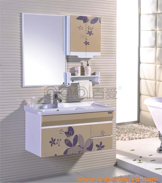 供應1054浴室柜，PVC浴室柜，衛浴潔具