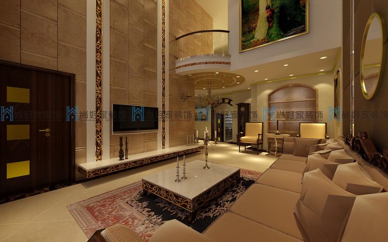 盤錦別墅-塞納灣裝修效果圖