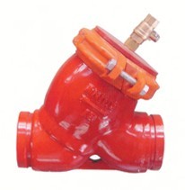 消防溝槽式Y型過濾器