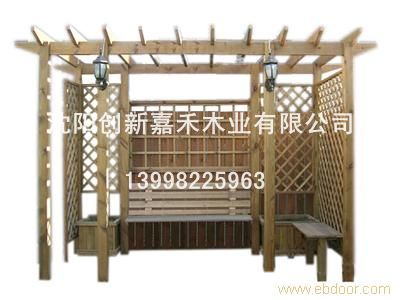 創新嘉禾防腐木秋千