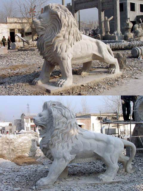 石雕獅子，北京獅港獅