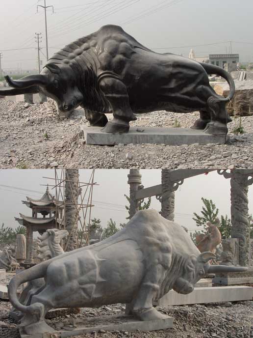 石雕牛，股市牛，幸運牛，崛起牛等各種造型