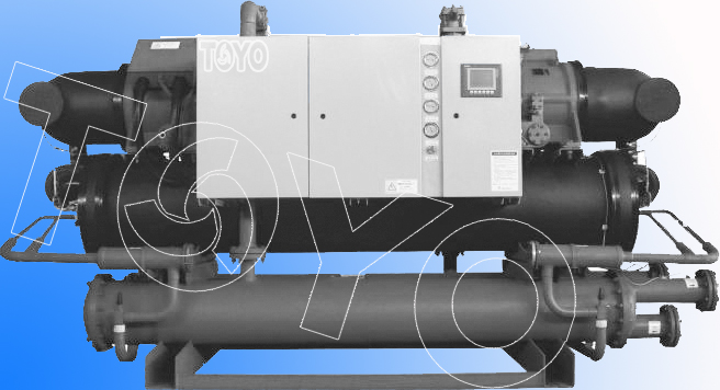 水冷螺桿滿液式冷水機，上海螺桿冷水機組