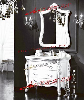 艾瑞斯衛浴-實木仿古浴室柜