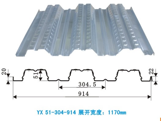 YX51-304-914開口樓承板
