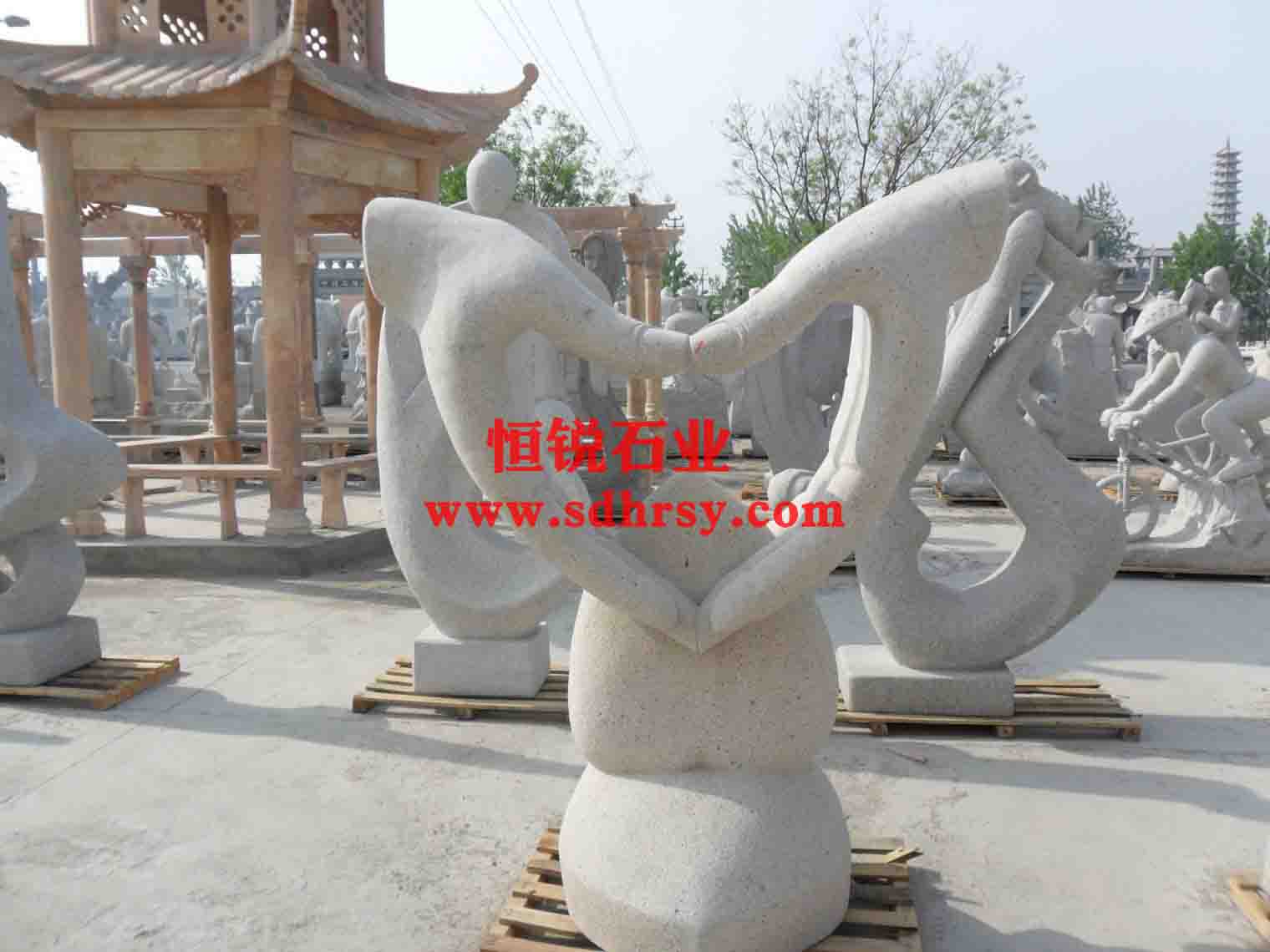 嘉祥恒銳石雕，抽象藝術體，心形藝術