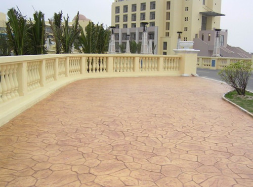 威海藝術壓印地坪 威海彩色壓花地坪 威海藝術壓花地坪