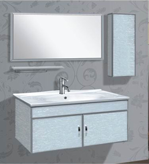 供應時尚的彩色不銹鋼浴室柜