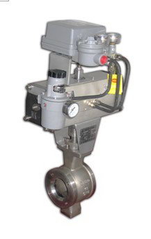 電動角式調節閥