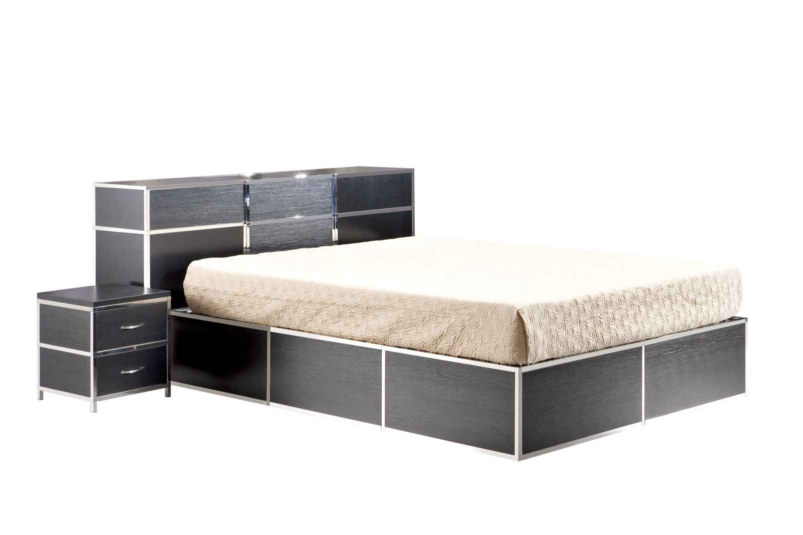 1.5M歐式時尚簡單組合型不銹鋼酒店/家用床