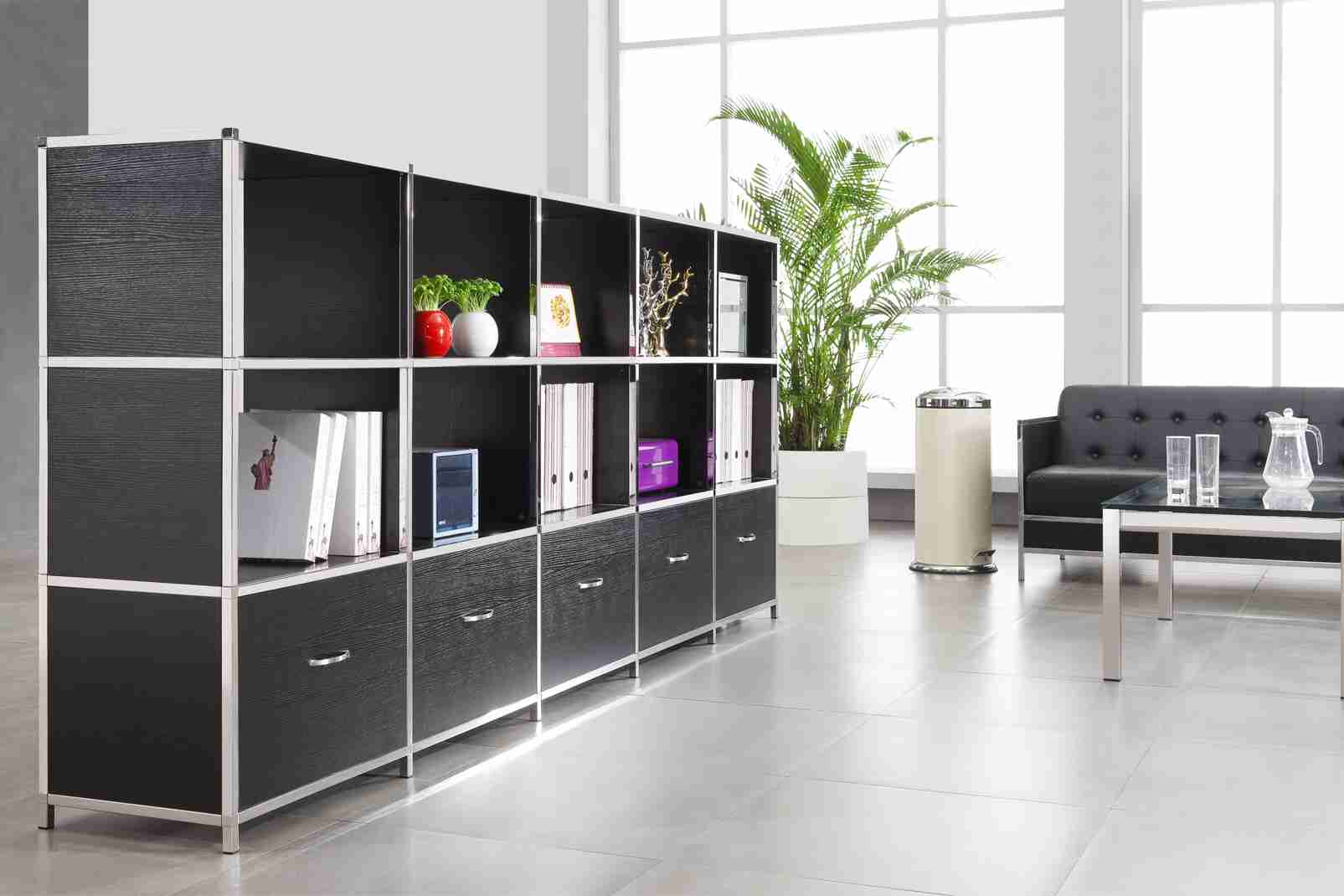 歐式時尚組合型不銹鋼書柜文件柜展示柜屏風隔墻柜