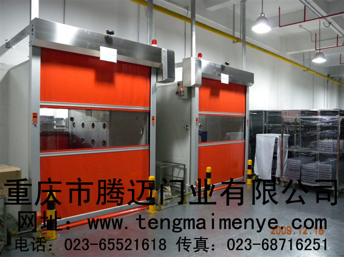 供應四川成都快速軟門，PVC軟門，自由門，堆積門