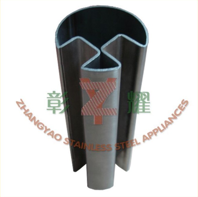 90°圆双槽不锈钢管