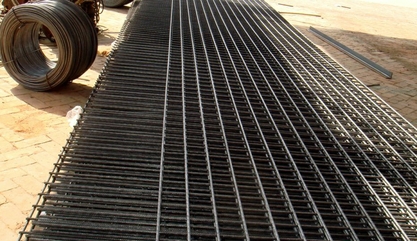 螺紋鋼筋網路面鋪裝網片帶肋鋼筋焊接網鍍鋅鋼筋網