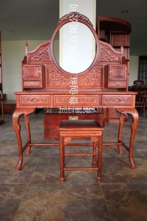 專業供應紅木梳妝臺，緬甸花梨木家具，交趾黃檀