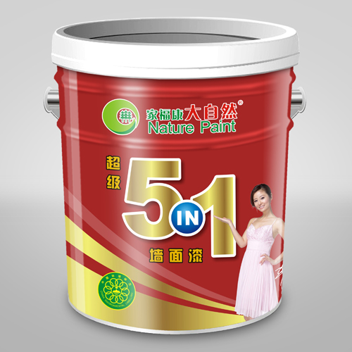 油漆涂料品牌大自然超級(jí)5合1墻面漆