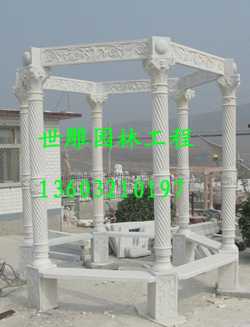 大理石雕塑、歐式雕塑、涼亭雕塑