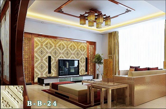 撫順市百瑞德背景墻效果1