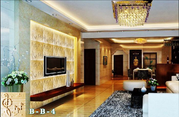 撫順市百瑞德背景墻效果3